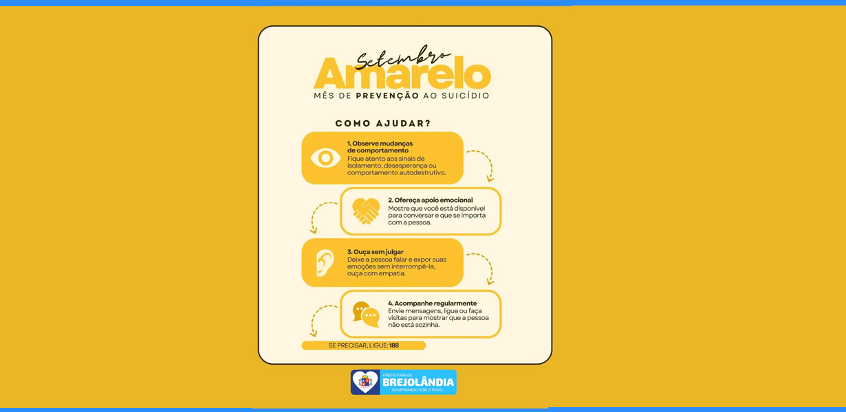 Setembro Amarelo - Mês da Prevenção